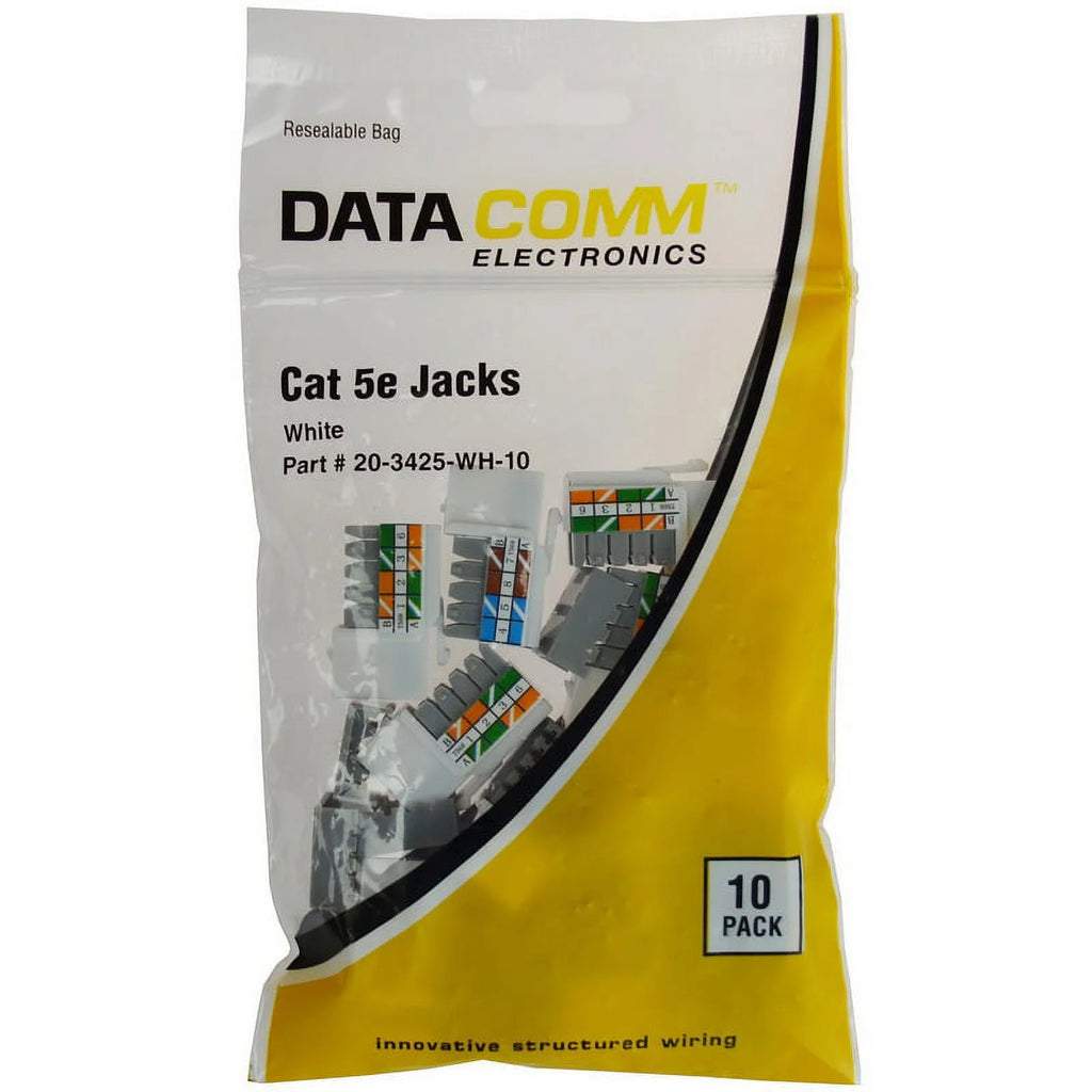 Cat-5e Jacks 10 Pack White Z863012