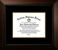 8.5x11 Black & Gold Certificate Frame D3461