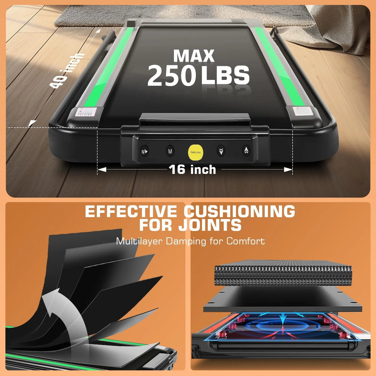 2 in 1 Folding Treadmill Z410