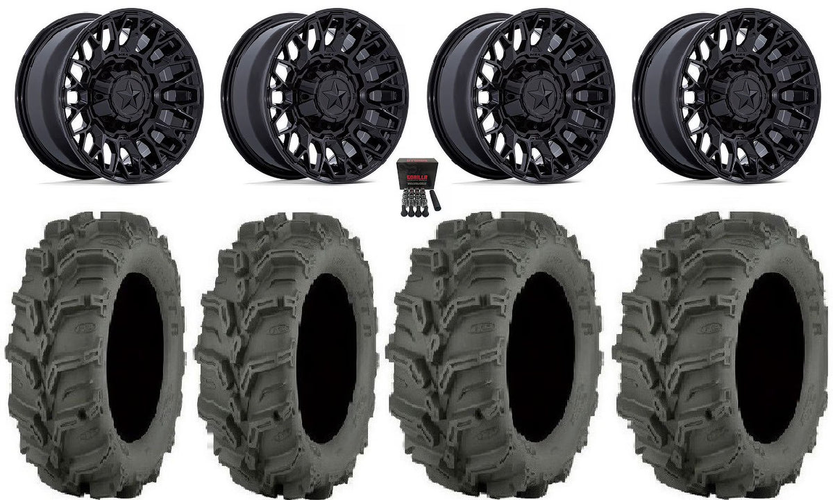 14" Black Wheels 27" Mud Lite XTR Tires W790868