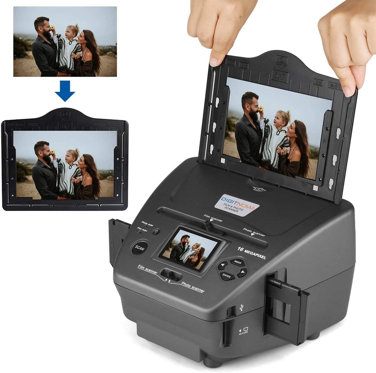 16MP Film Scanner with 2.4 LCD Screen U64018
