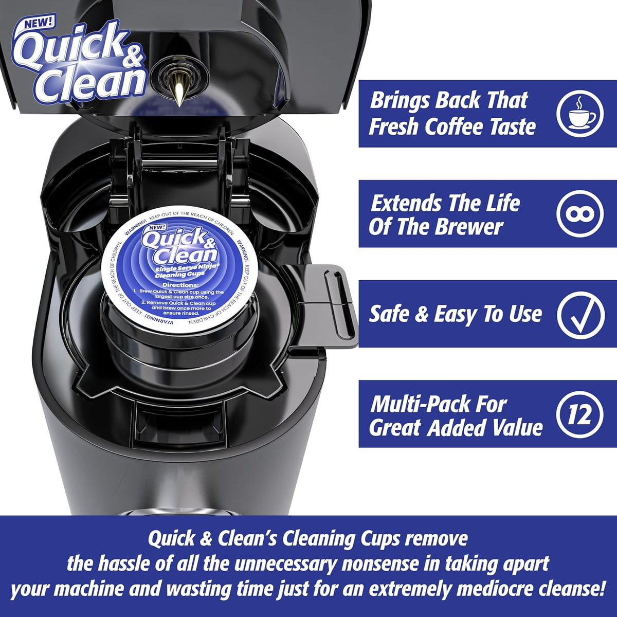 12-Pack Cleaning Pods for Coffee Machines R801406