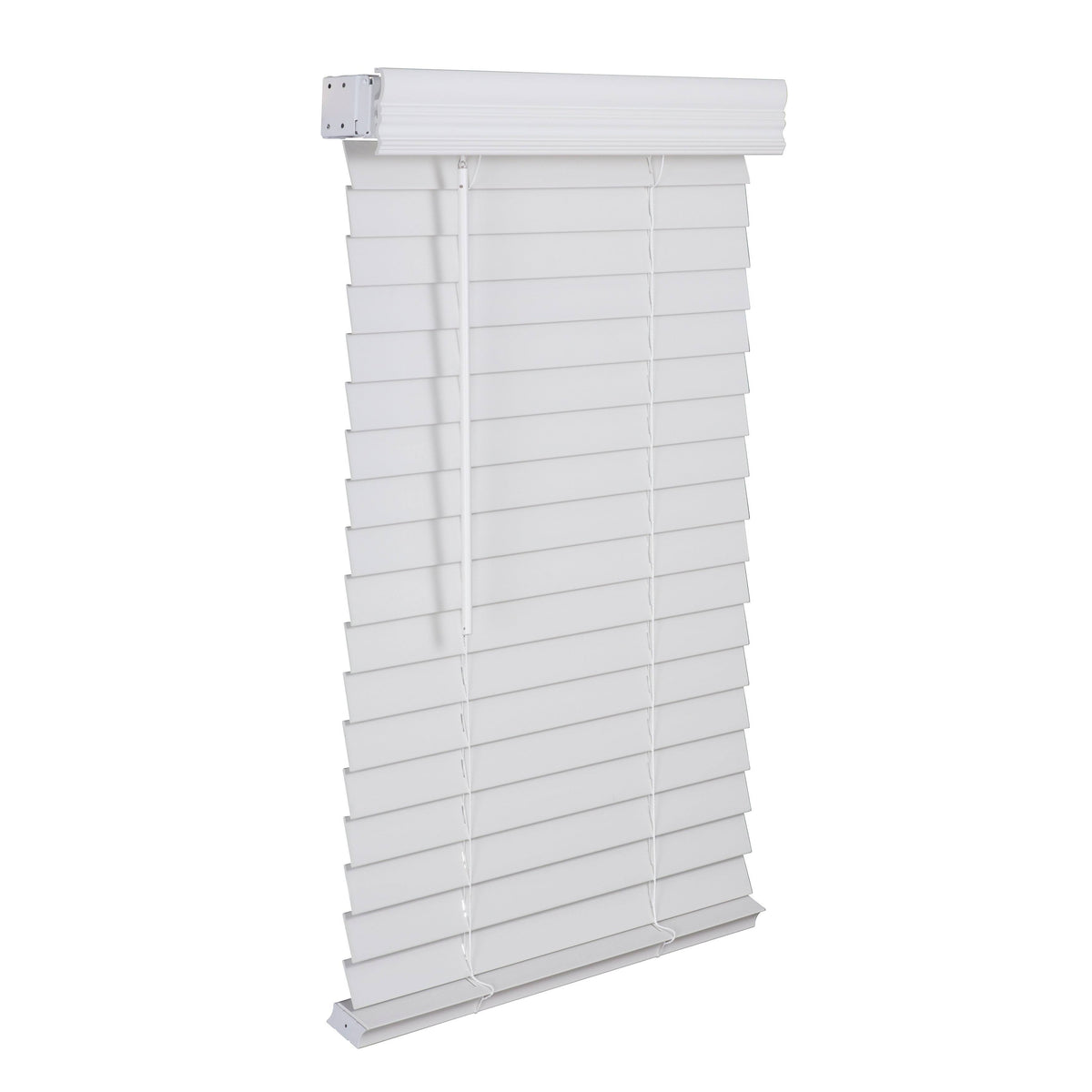 Faux Wood Cordless Blind in White W901890
