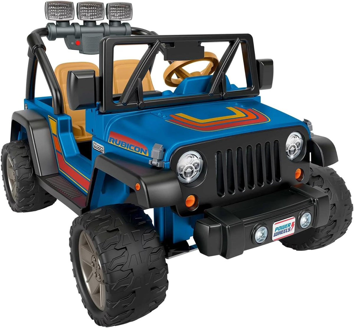 2 Seater Battery Operated Retro Ride On Vehicle Toy Car with Working Lights F734168
