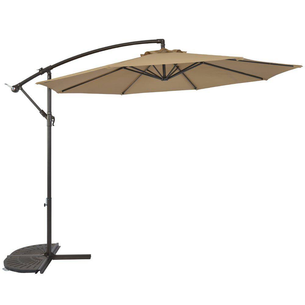 10 ft. Cantilever Offset Patio Umbrella in Beige P23361