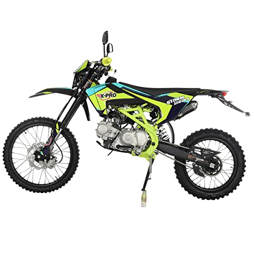 150 Dirt Bike 4-Speed Manual Transmission with All Lights, Electric/Kick Start, Big 19"/16" Tires A22516