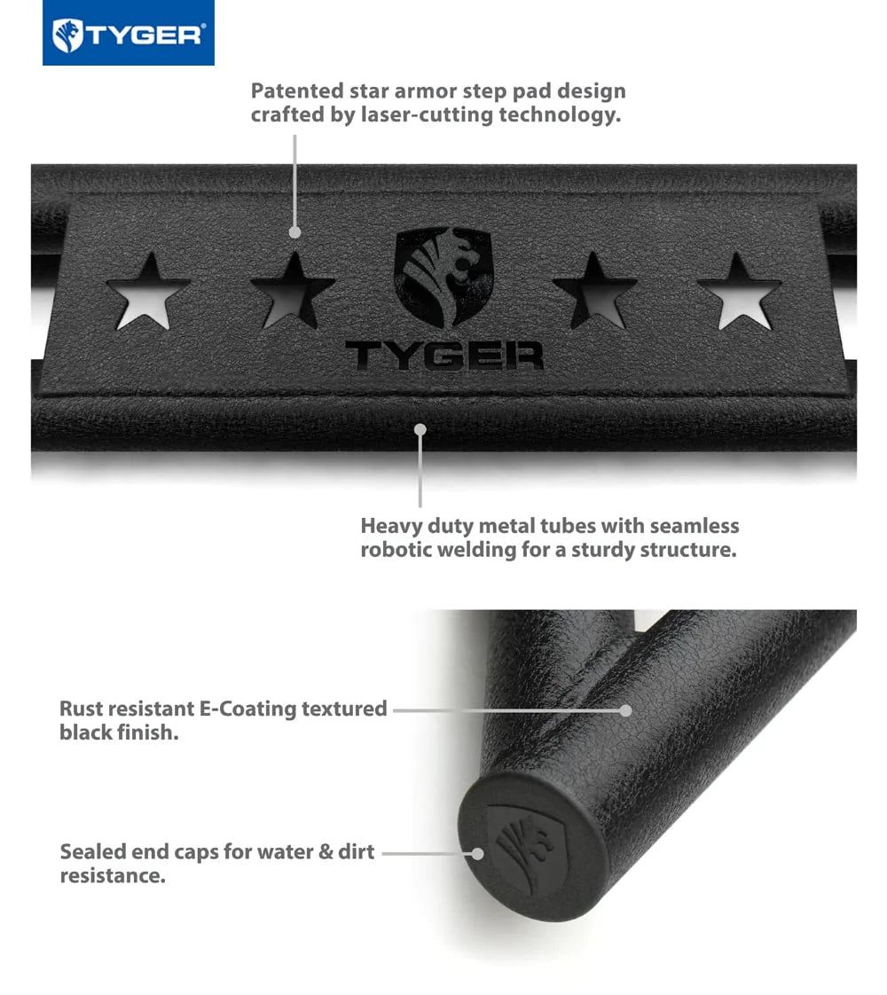 Side Step Rails Nerf Bars Running Boards M19478