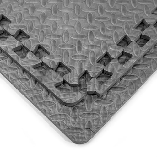 1/2” Thick Foam Interlocking Exercise Mats, Pack of 6 S13738