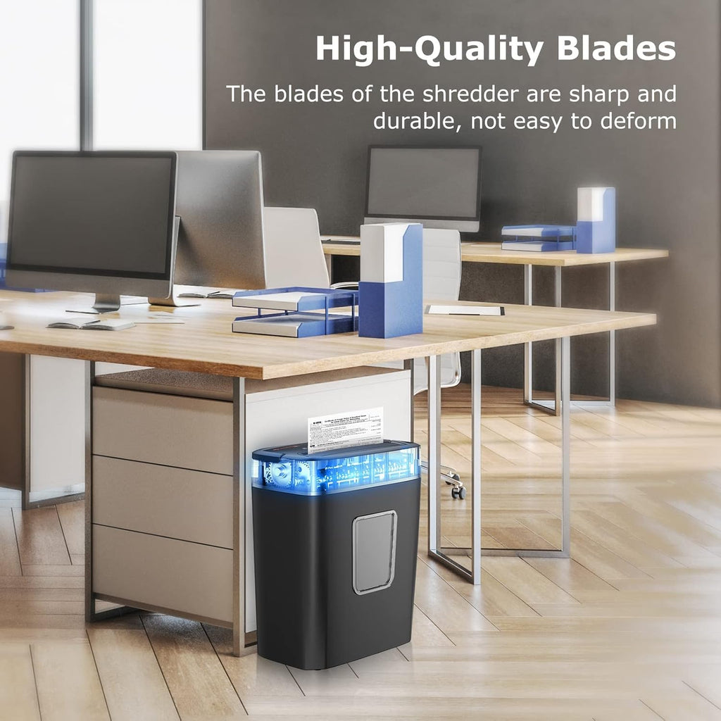 8-Sheet Crosscut Paper Shredder with 4.2 Gallon Wastebasket V963171
