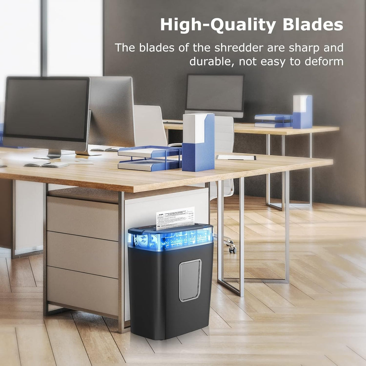 8-Sheet Crosscut Paper Shredder with 4.2 Gallon Wastebasket V963171