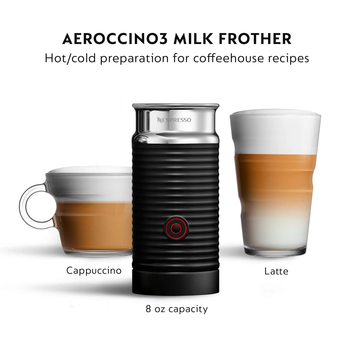 Ink Black Coffee and Espresso Machine with Milk Frother H842