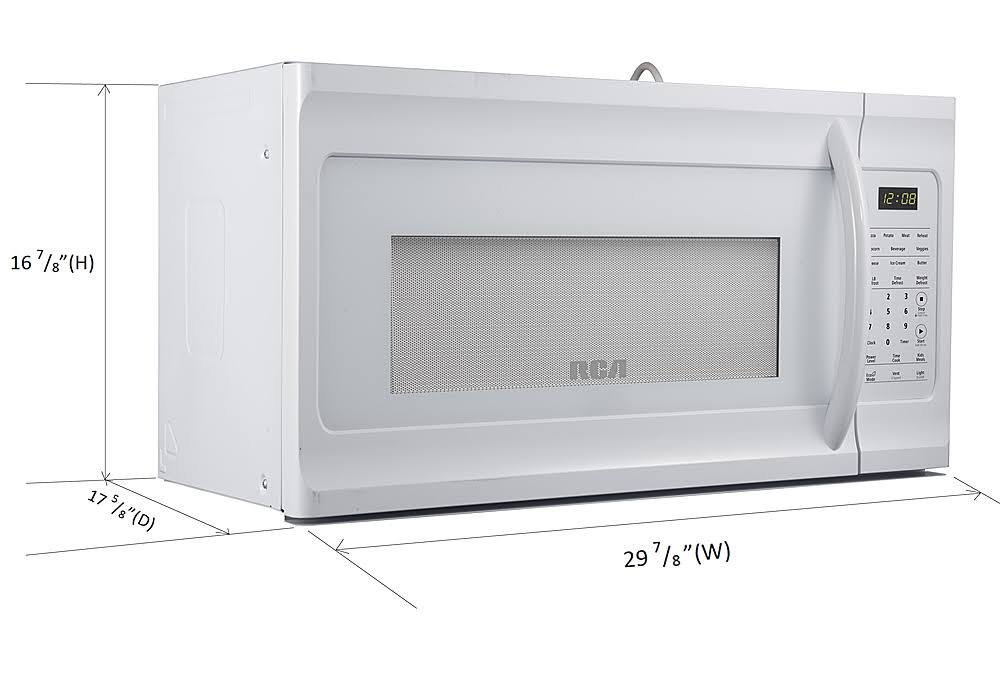 1.6 Cubic Foot Over The Range Microwave, White Q84152