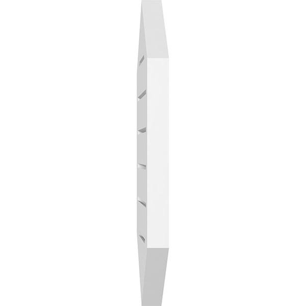 14x22W x 30x22H Vertical Peaked Surface Mount PVC Gable Vent Y581833