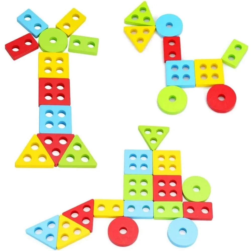 Wooden Educational Shape Sorter Puzzles C1374