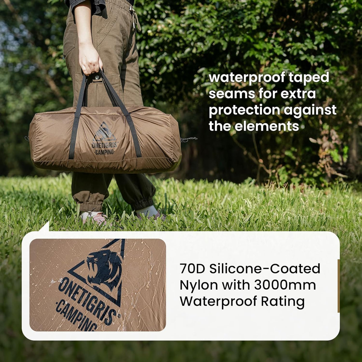 Hot Tent with Stove Jack, 3000mm Waterproof Rating, Includes Tent Poles K672178