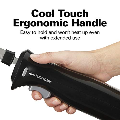 Black Electric Carving Knife with Storage Case and Serving Fork C4762