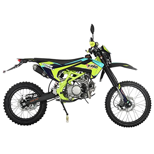 150 Dirt Bike 4-Speed Manual Transmission with All Lights, Electric/Kick Start, Big 19"/16" Tires A22516
