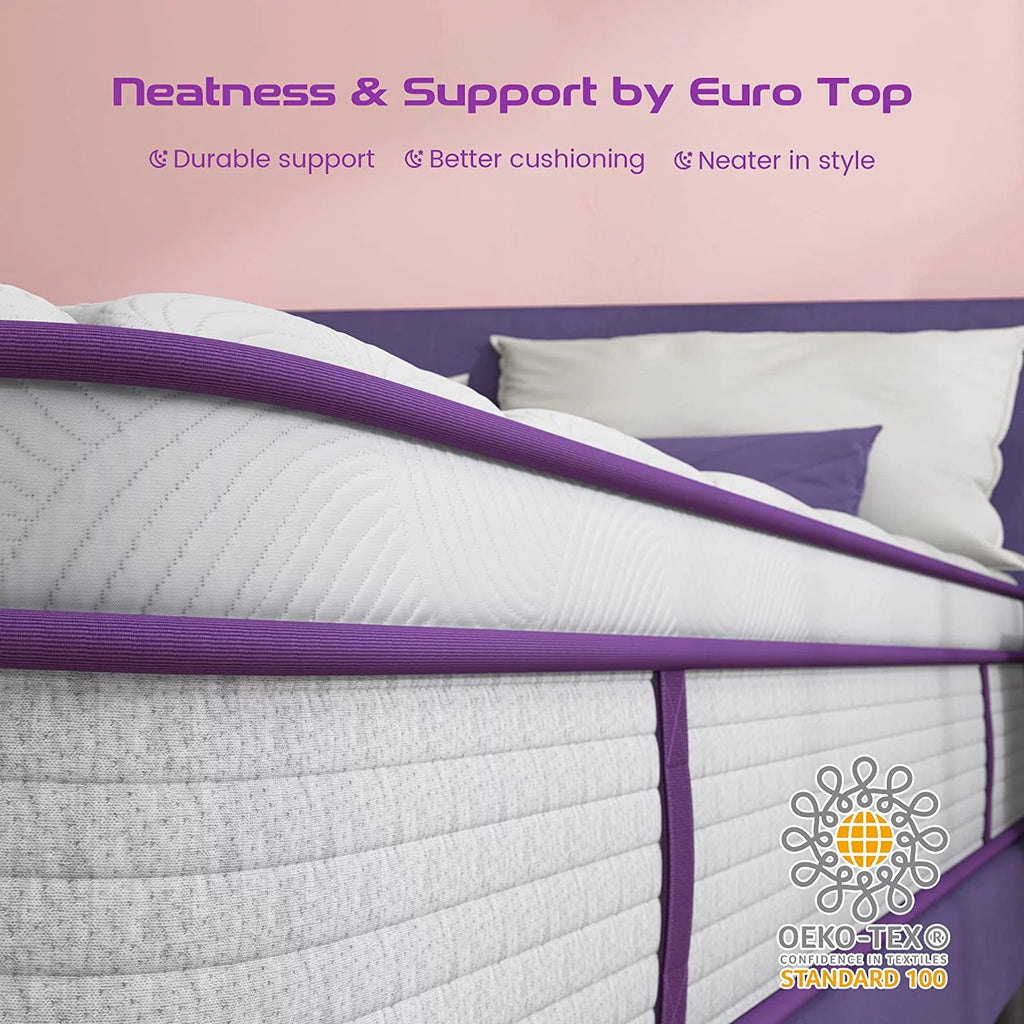 Queen Size 10 inch Memory Foam Hybrid Mattress W2020