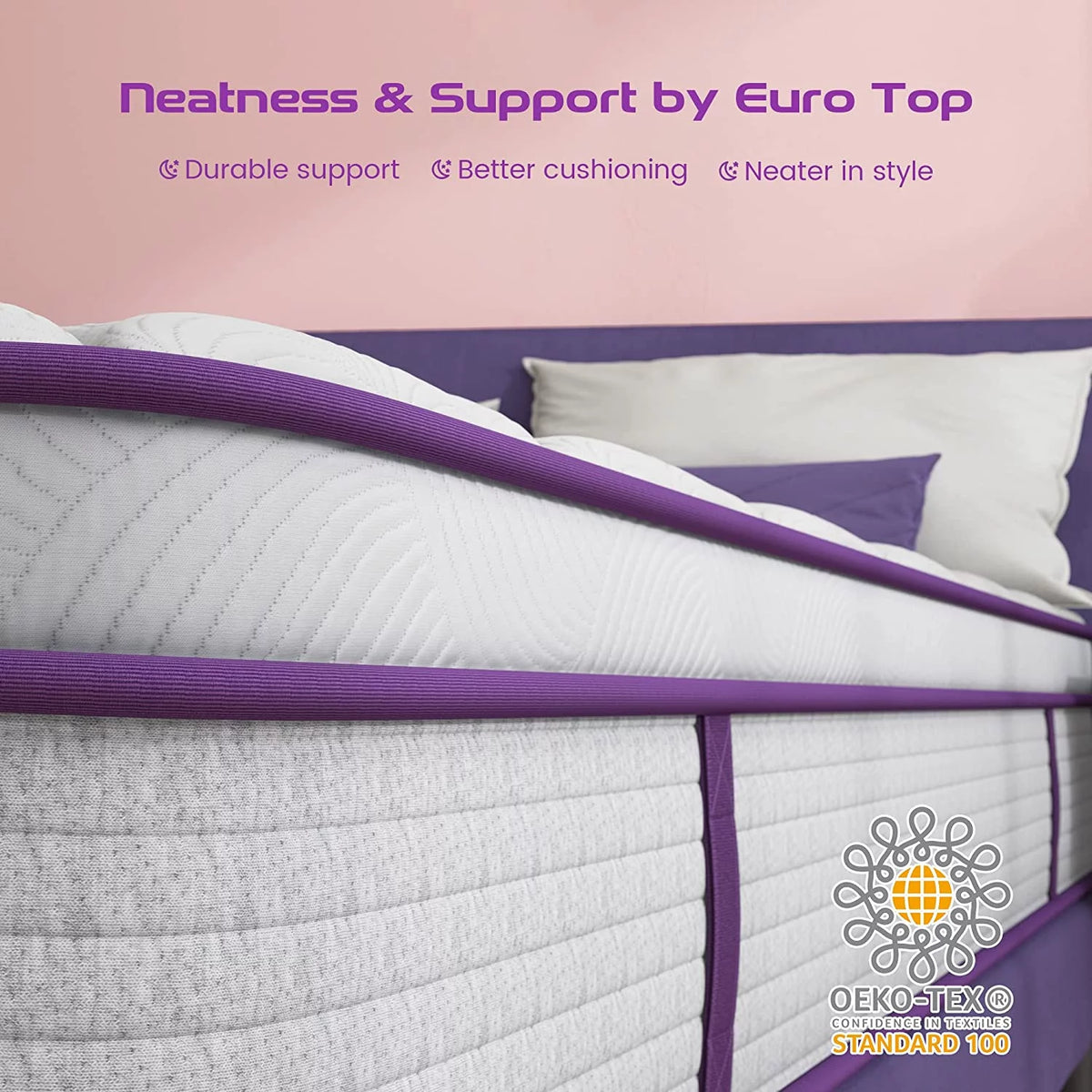 Queen Size 10 inch Memory Foam Hybrid Mattress W2020