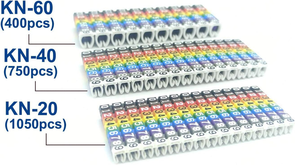 0-9 Coded Cable Marker Set, POM, diameter 3.0~10mm, 2200 Pieces K633