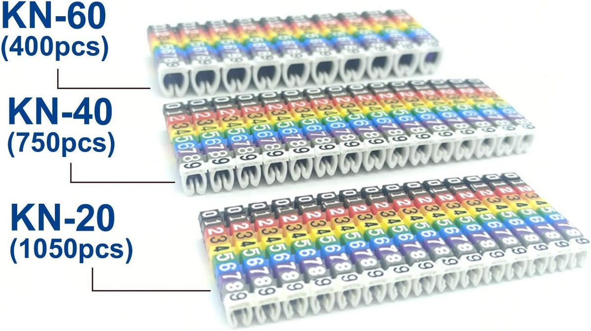 0-9 Coded Cable Marker Set, POM, diameter 3.0~10mm, 2200 Pieces K633