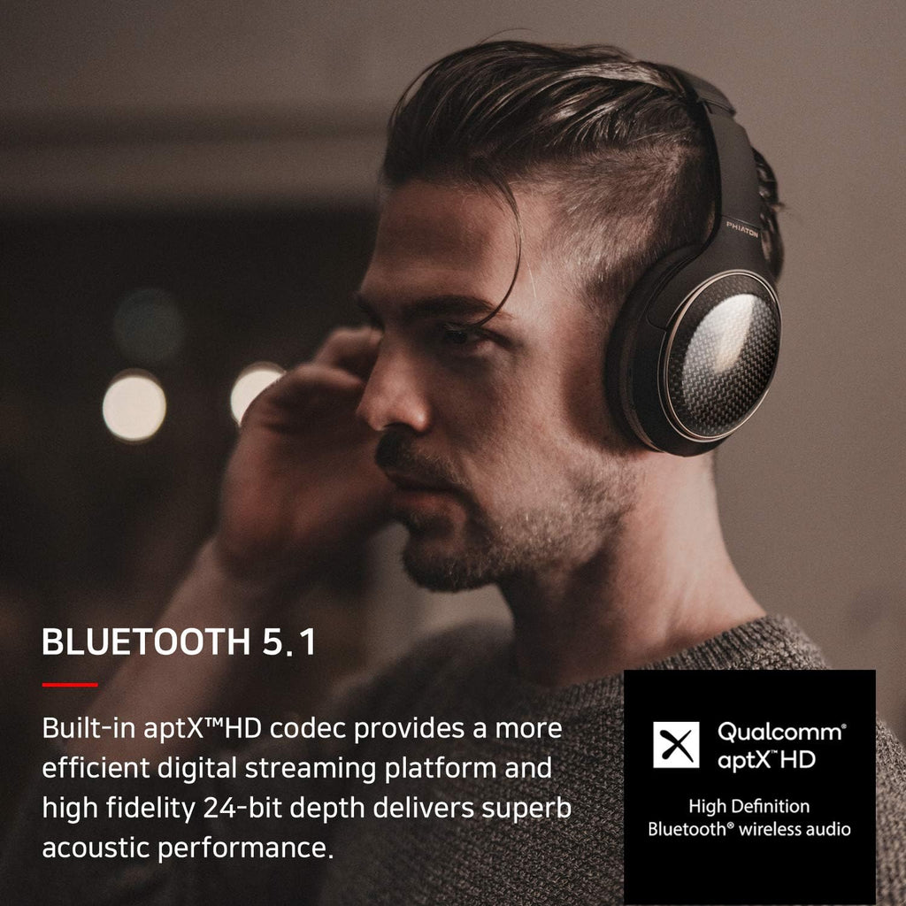 900 Legacy Digital Hybrid Active Noise Cancelling Headphones, Wireless AptX Bluetooth Over Ears, 43 Hours of Playback V21116