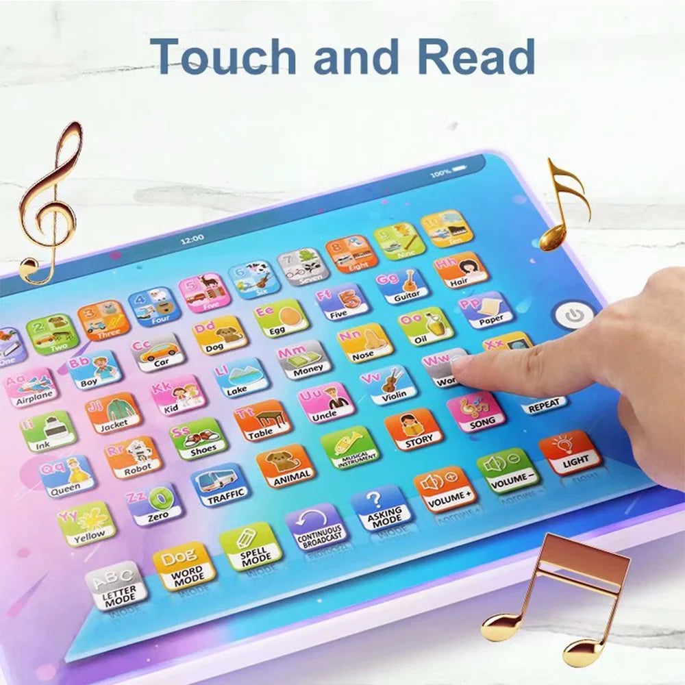 Toddler Learning Toy Kids Tablet Interactive Educational Electronic Toys A39147