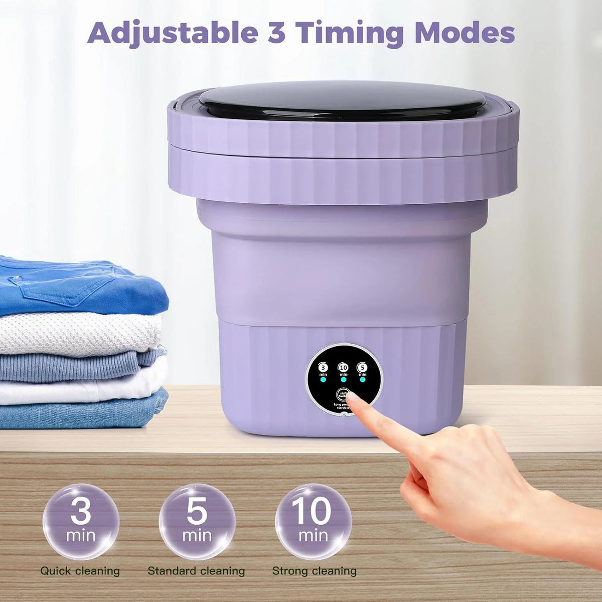 Portable Mini Foldable 8L Washing Machine E274