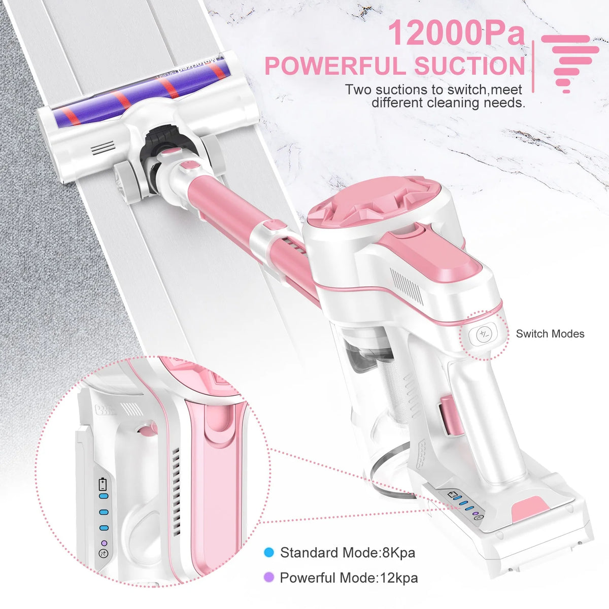Cordless Stick Vacuum Cleaner with 2200mAh Lithium Batteries F957944