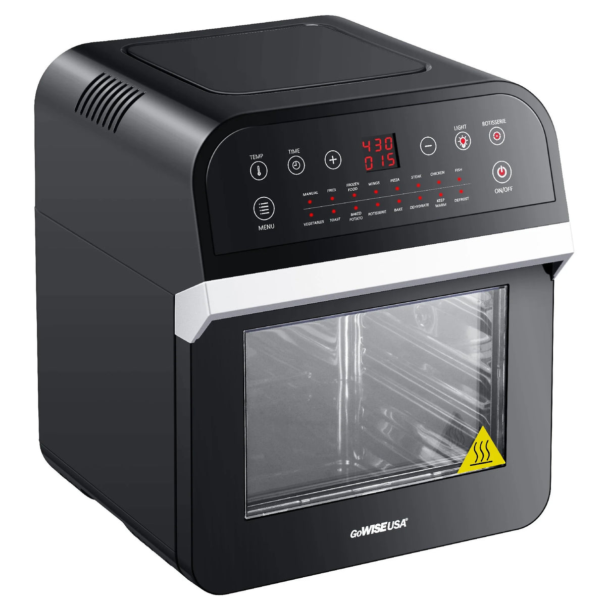 12.7-QT Air Fryer Oven with Accessories & Parchment Paper, Black K75193