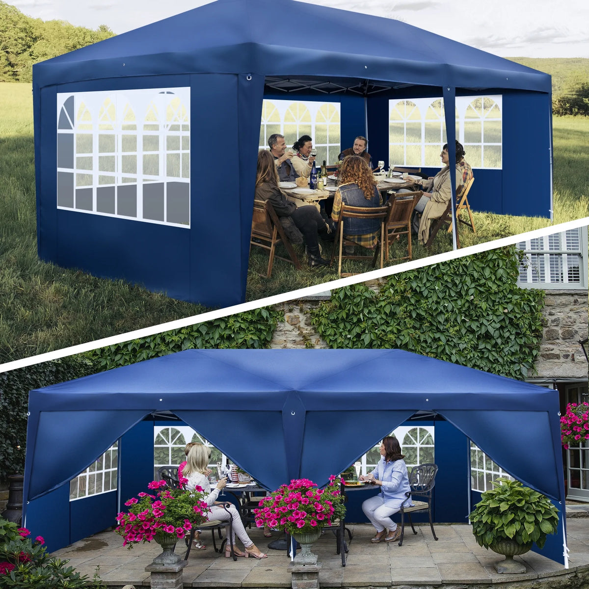 10'x20' Pop Up Canopy Tent with Carry Bag Z309245