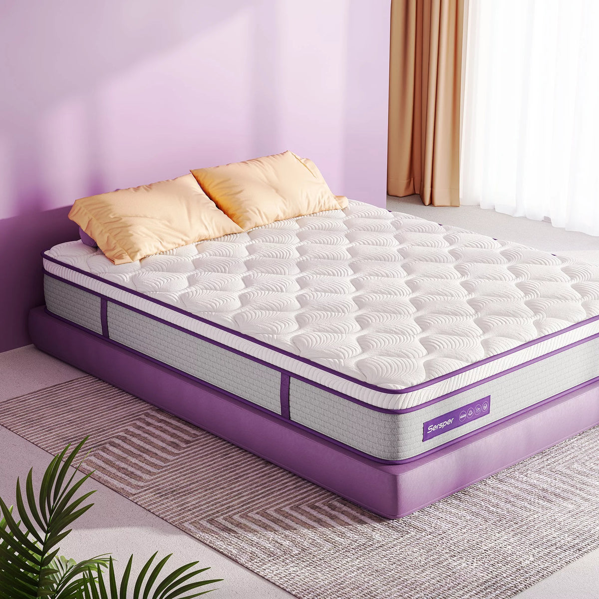 Queen Size 10 inch Memory Foam Hybrid Mattress W2020