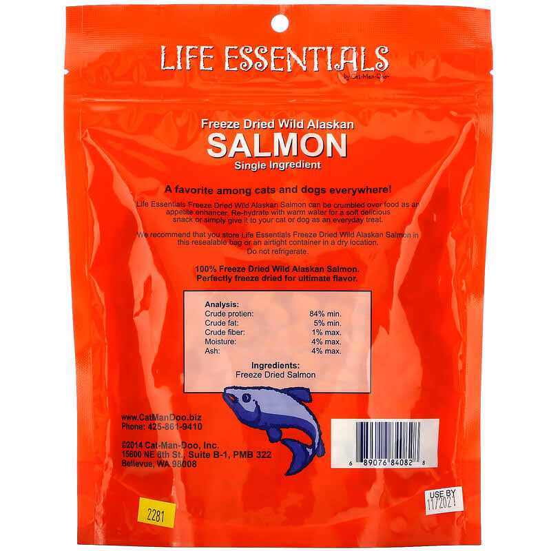Freeze Dried Wild Alaskan Salmon Treats 5 oz L405462