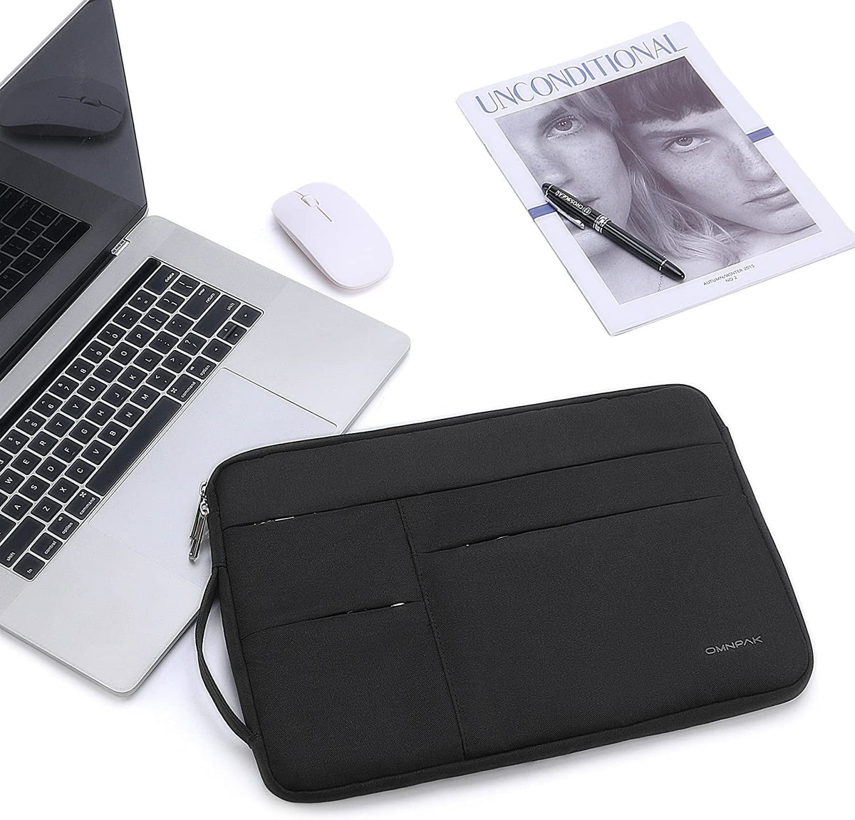 Waterproof Laptop Sleeve Case with Side Handle Strap N46848