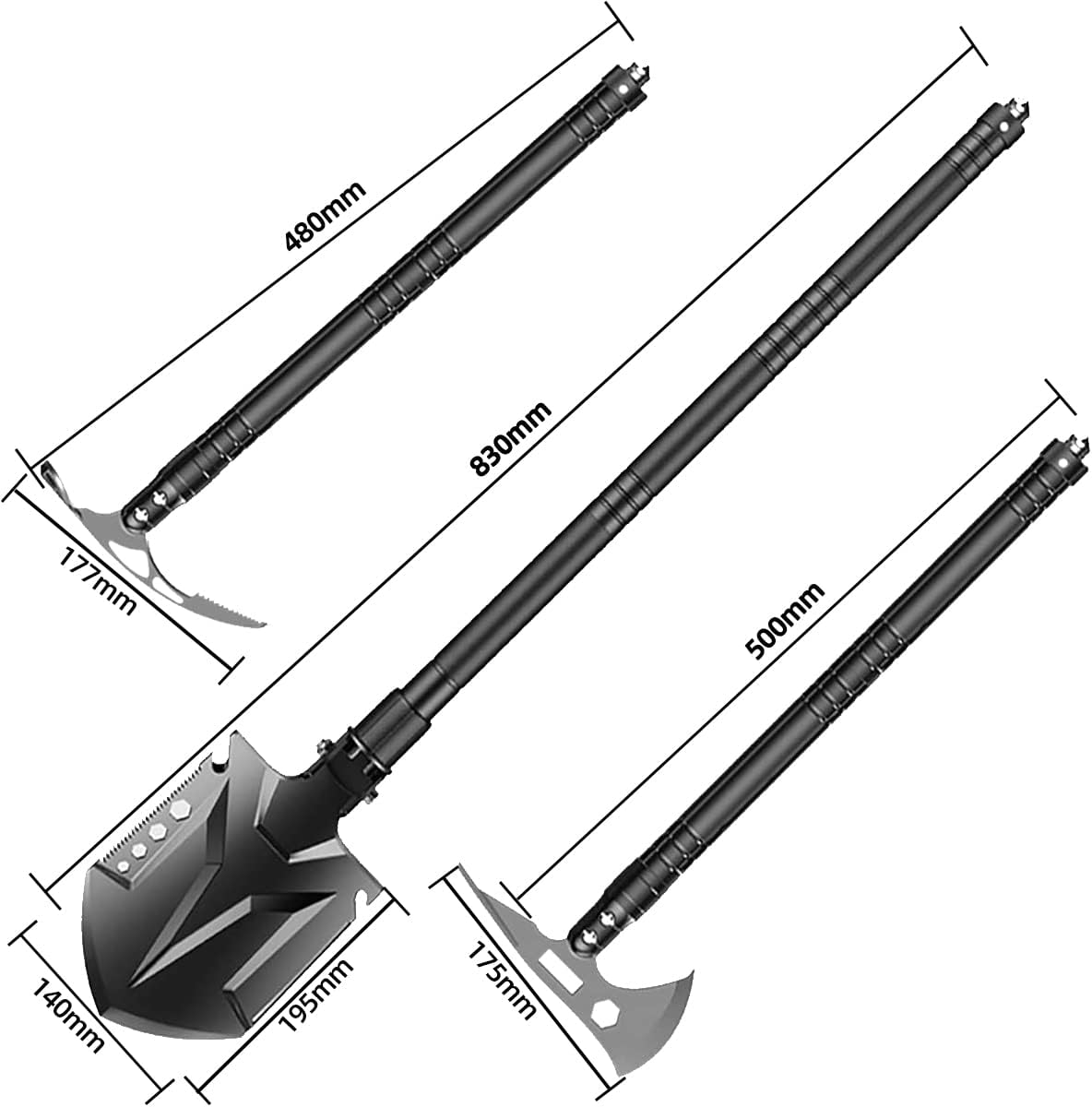Folding Shovel Outdoor Camping Shovel U2182
