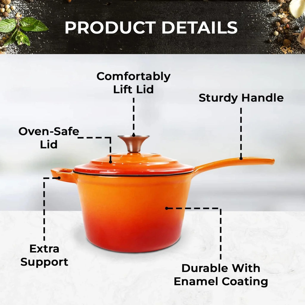3 Qt Enameled Cast Iron Cookware Set I75115