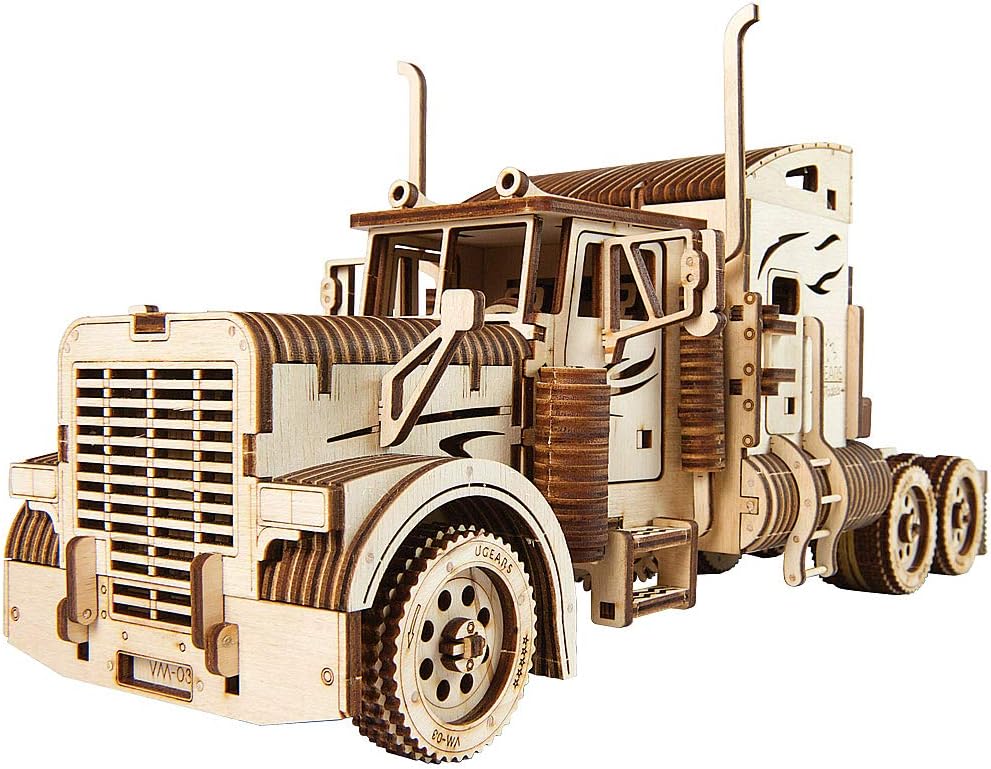 Mechanical Wooden Truck Model Kit N402