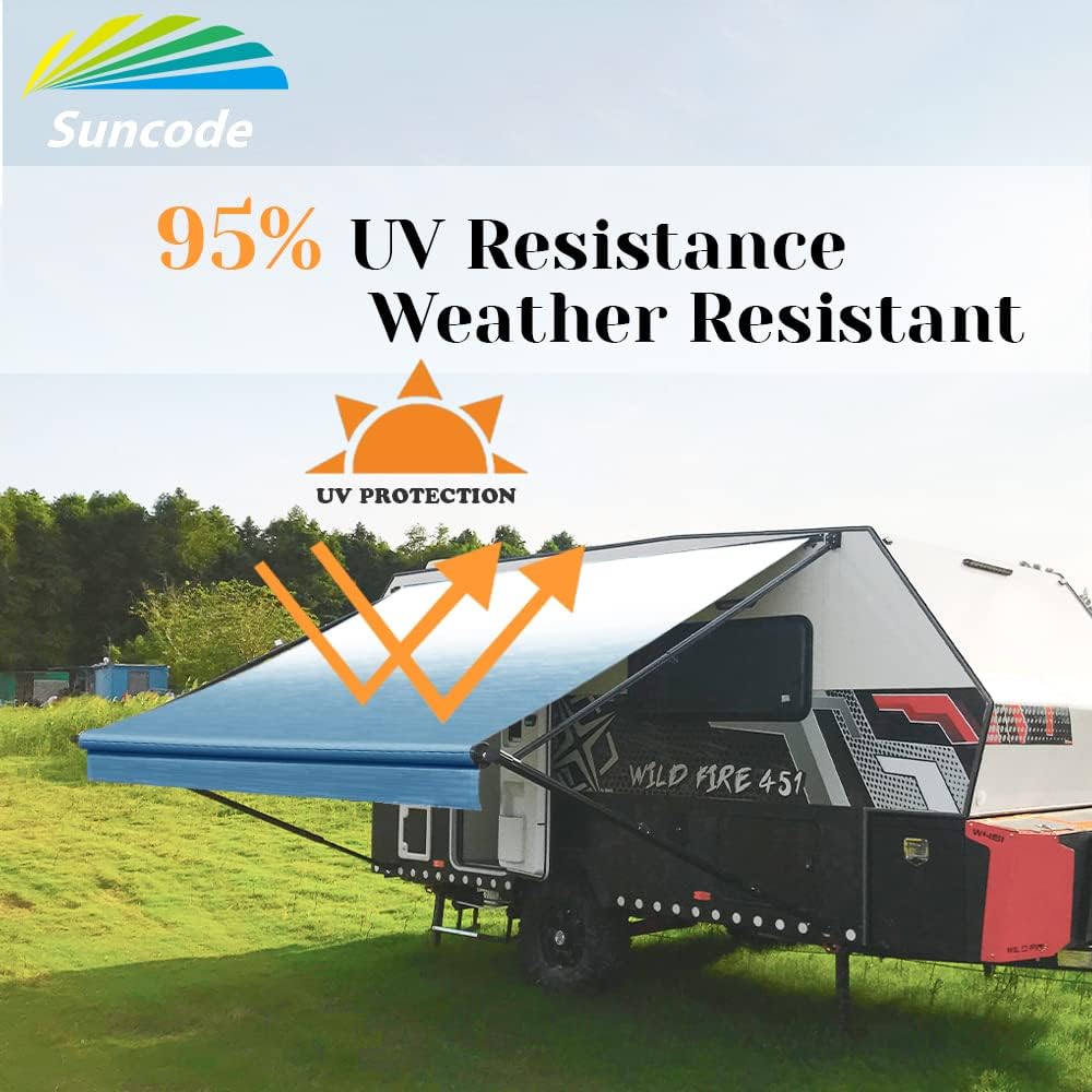 14 Feet Blue Shale Vinyl RV Awning Replacement H6029