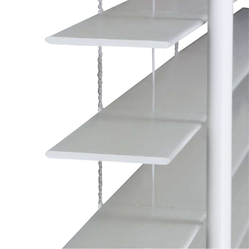 Faux Wood Cordless Blind in White W901890