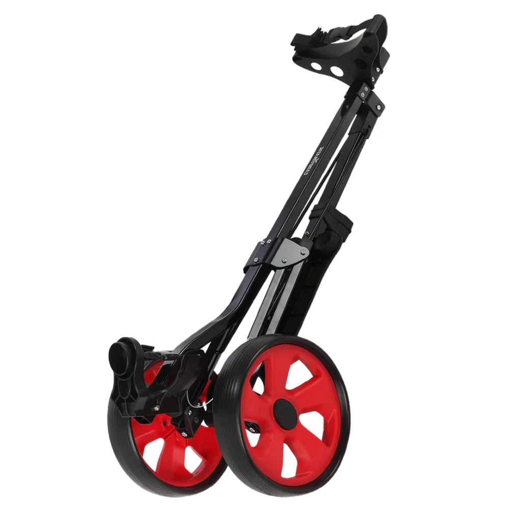 2 Wheel Folding Golf Cart Black/Red Y713582