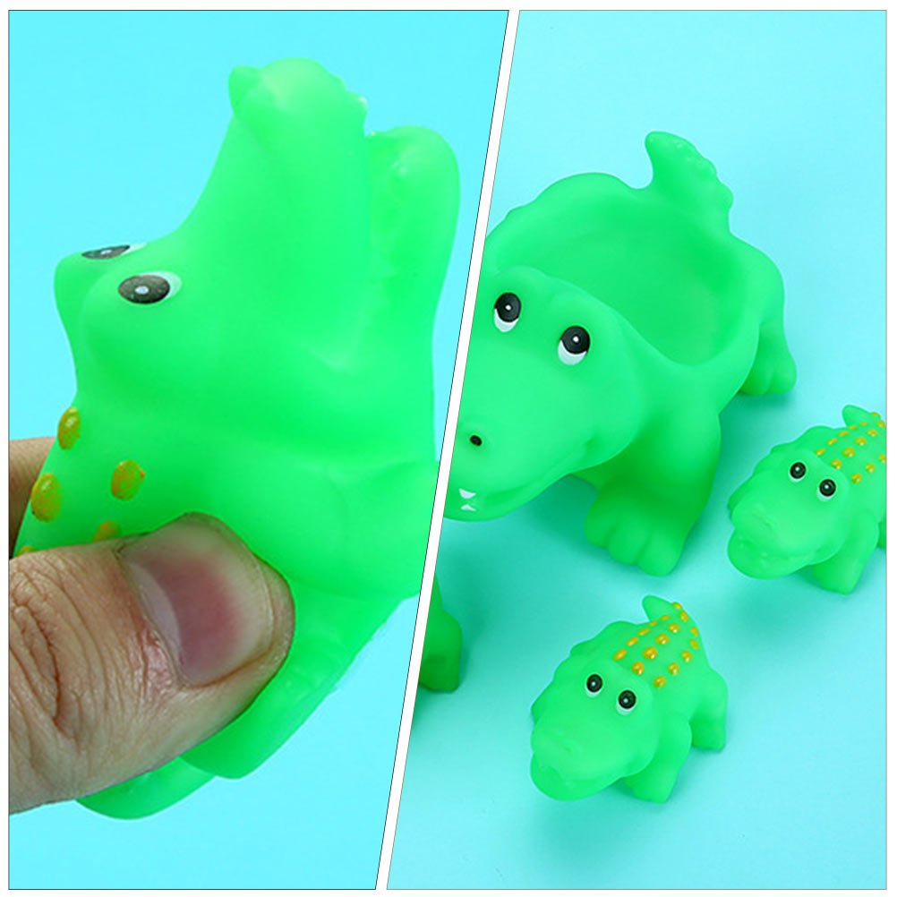 Cartoon Crocodile Kids Toys Infant Water Play Bathtub Yellow Duck Take Squirt Child Baby O228425