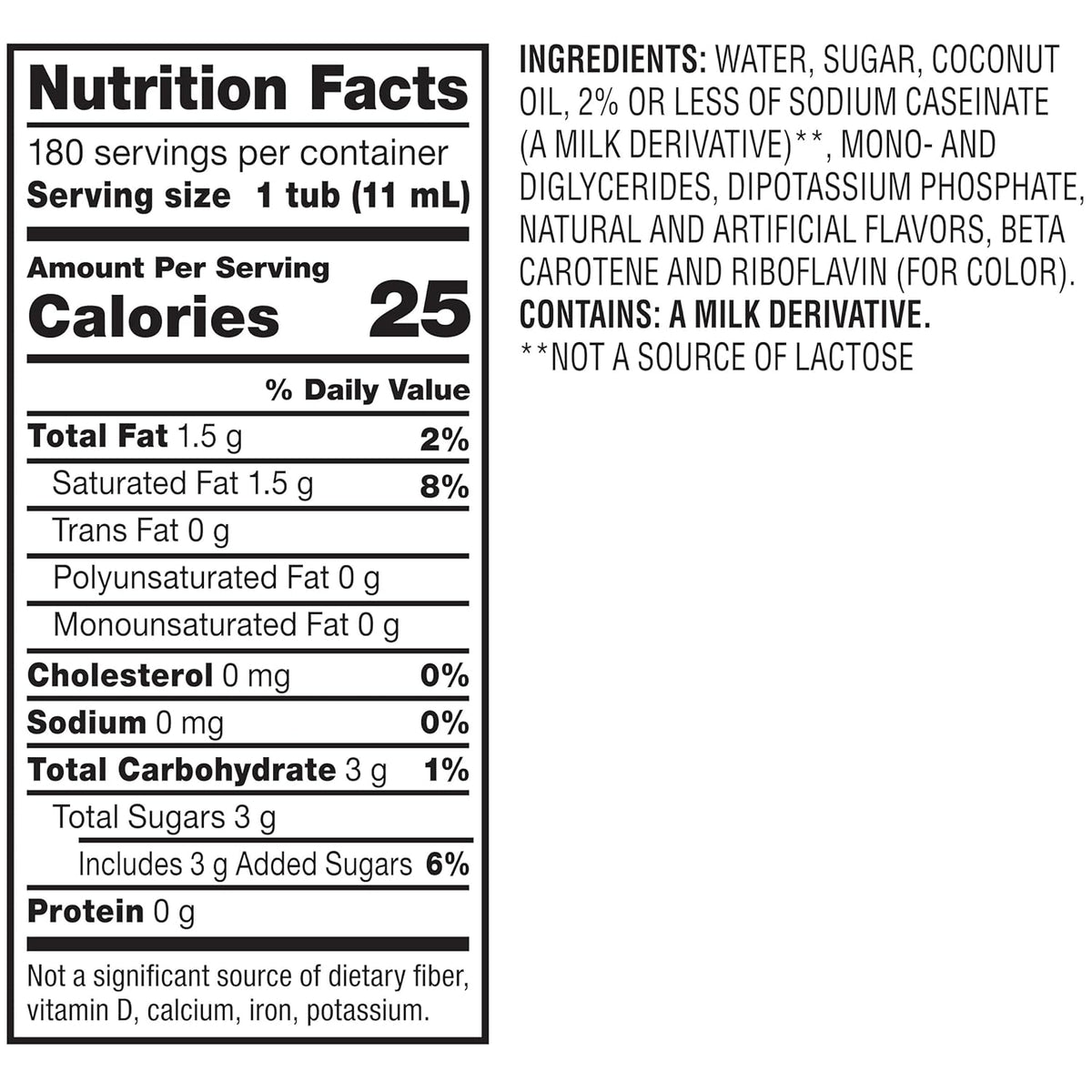 French Vanilla Liquid Coffee Creamer Singles, Box of 180 (Pack of 2) Z76845