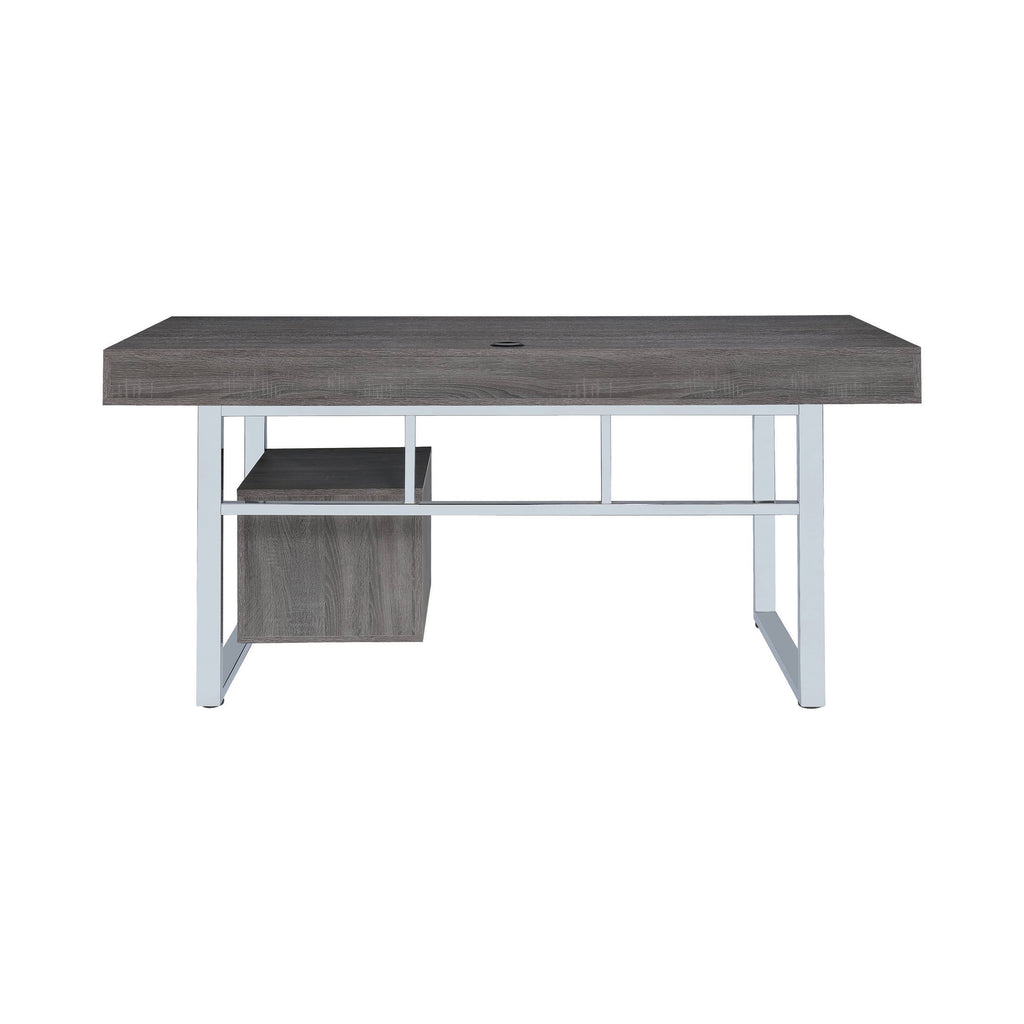 Weathered Grey Writing Desk O6219
