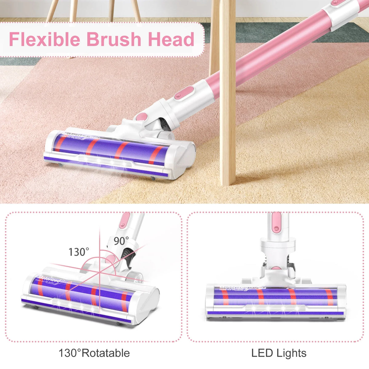 Cordless Stick Vacuum Cleaner with 2200mAh Lithium Batteries F957944