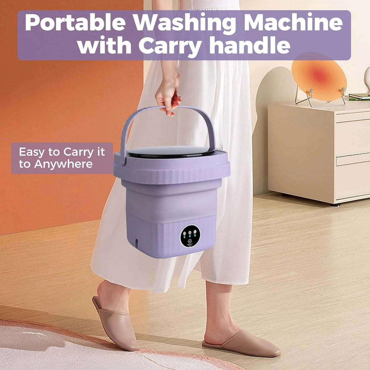 Portable Mini Foldable 8L Washing Machine E274