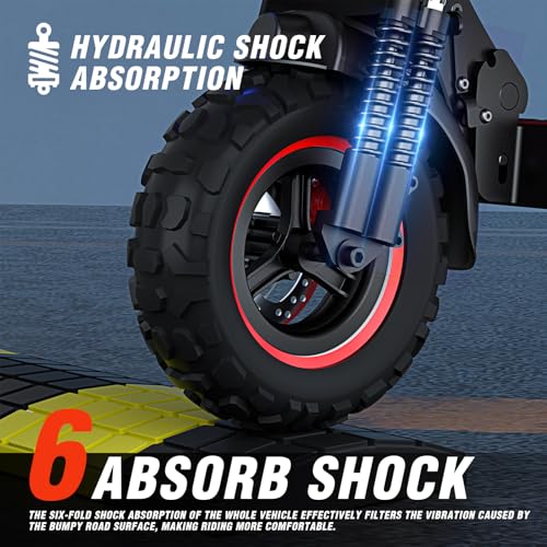 1200W Motor Electric Scooter with Seat, 11" Off-Road, 34MPH Speed, 48v 18ah, 31Miles Range, Dual Brake, Foldable E39260