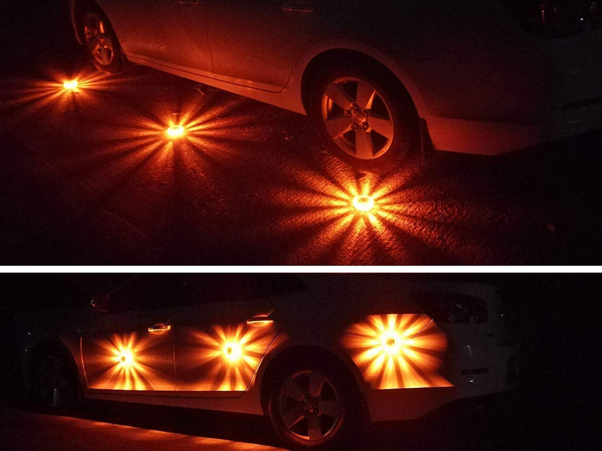 12 Pack LED Road Flares Emergency Warning Flare Kit with Magnetic Base & Hook N88535