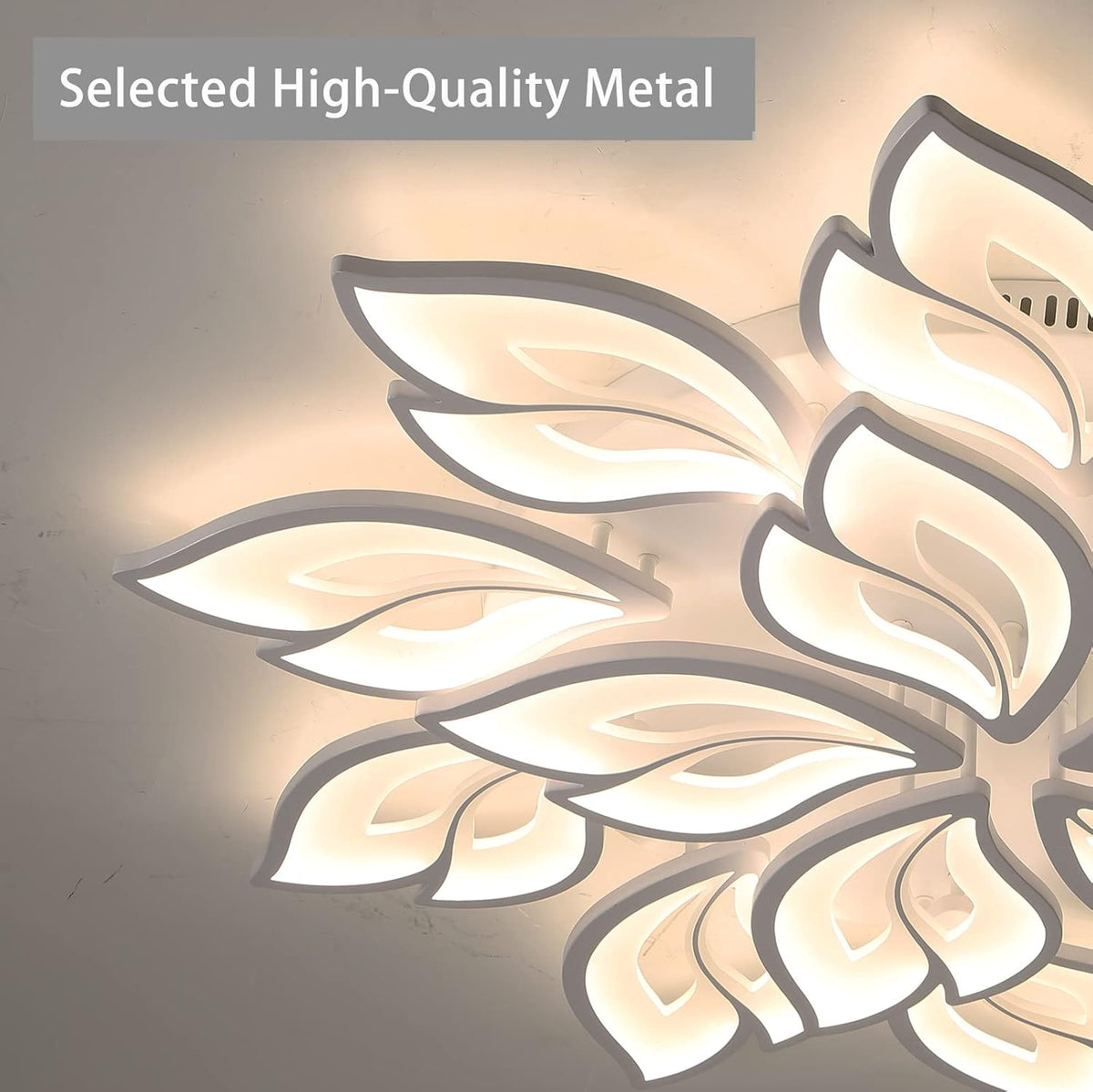 White 15-Leaves LED Ceiling Light Z742