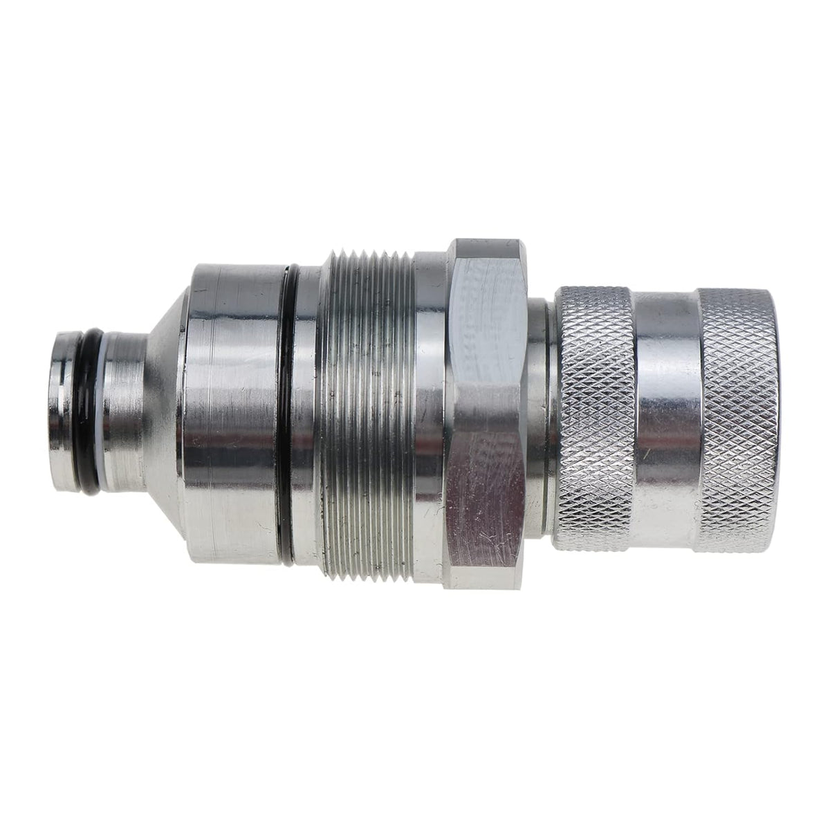 Hydraulic Female Flat Face Quick Coupler Silver M2477
