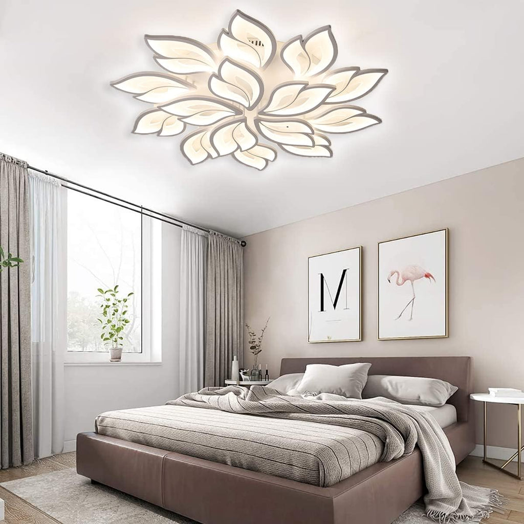 White 15-Leaves LED Ceiling Light Z742